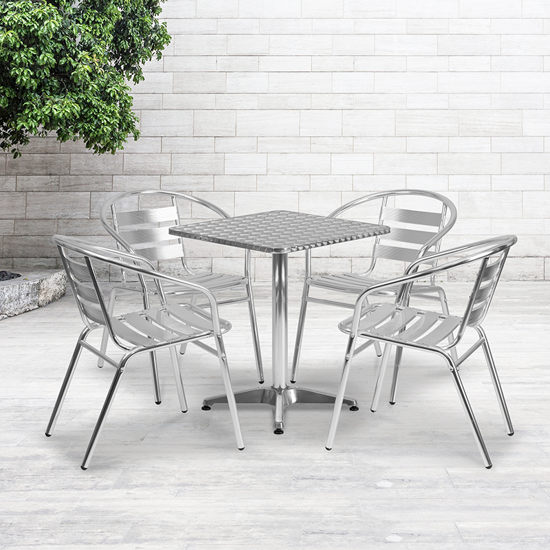 Alamont Furniture, ALA-UMIB-138377, Aluminum Patio Table and Chair Sets