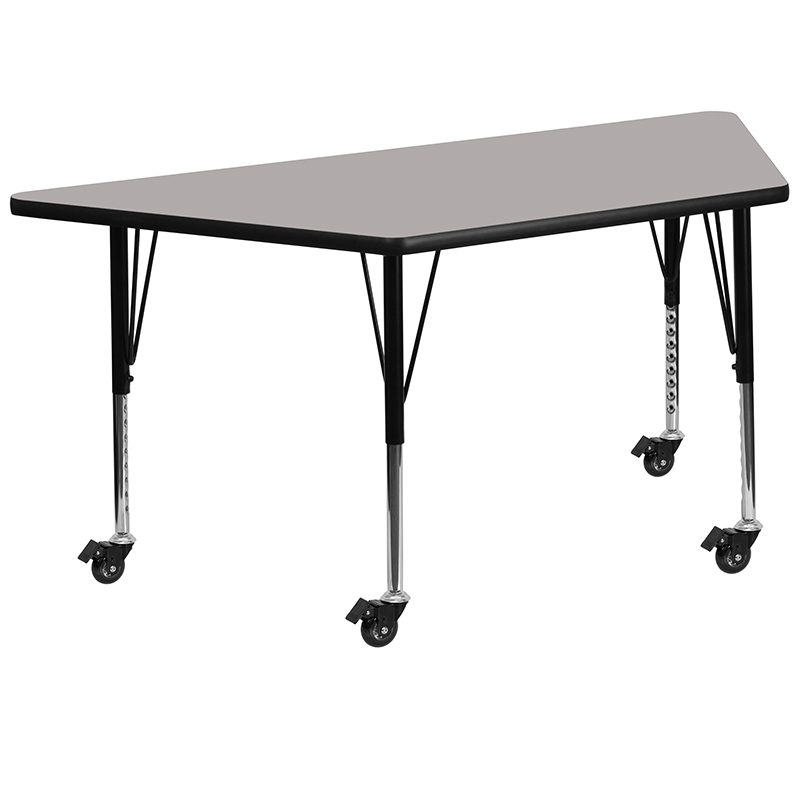 Alamont Furniture, ALA-YVB4-21211, Trapezoid Activity Tables with Casters