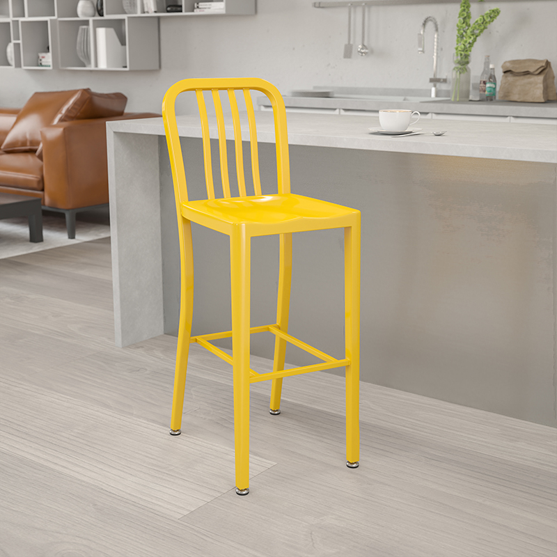 Alamont Furniture, ALA-DI72-172813, Metal Colorful Restaurant Barstools