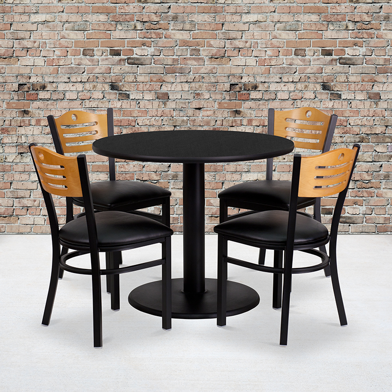 Alamont Furniture, ALA-NE11-9176, Laminate Restaurant Table and Chair Sets