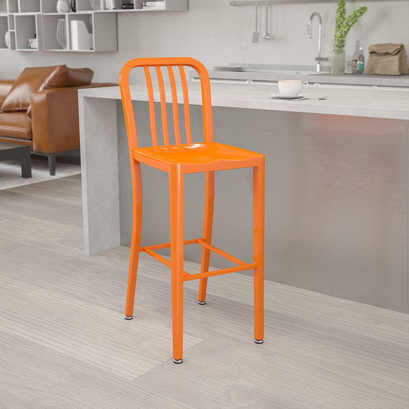 Alamont Furniture, ALA-DI72-172809, Metal Colorful Restaurant Barstools