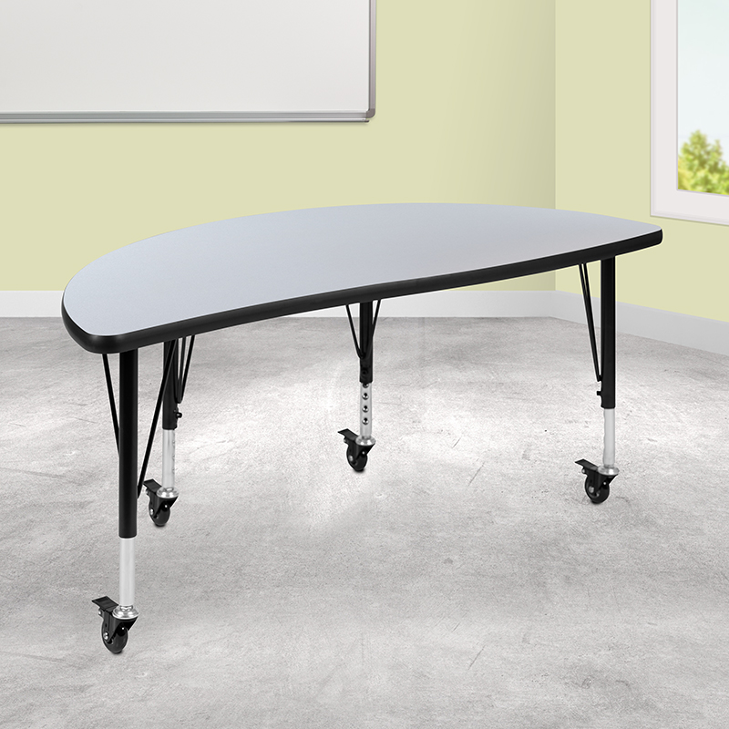 Alamont Furniture, ALA-YVTG-448374, Collaborative Half Circle Activity Tables