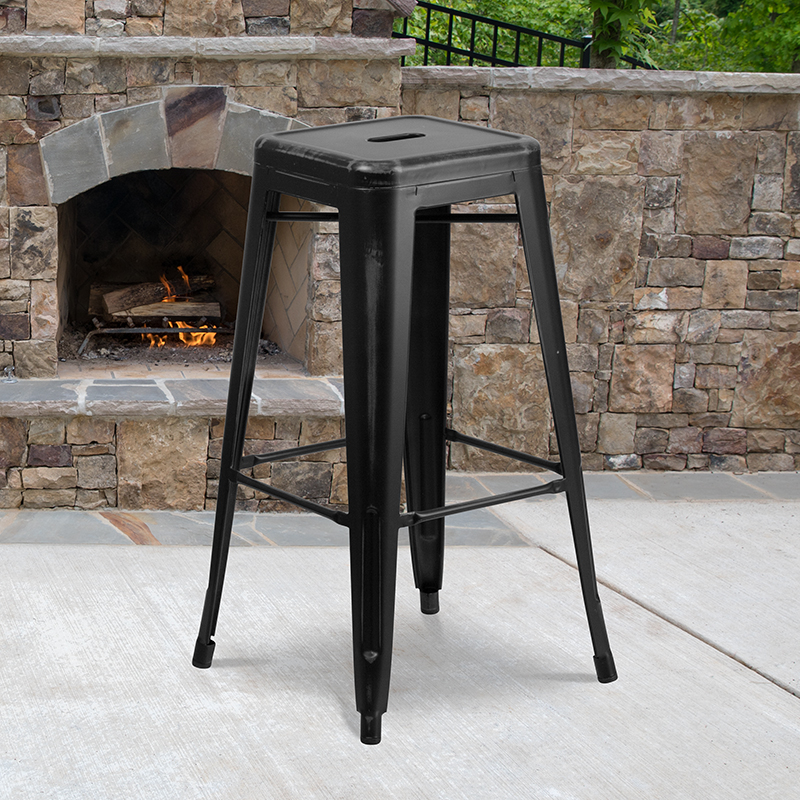 Alamont Furniture, ALA-FUCU-158215, Metal Colorful Restaurant Barstools