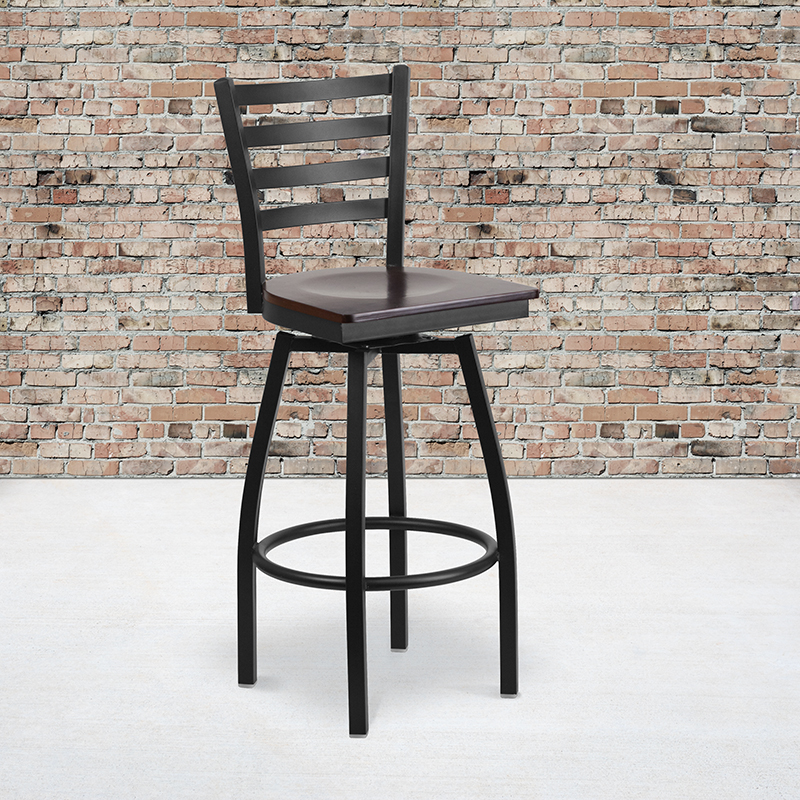 Alamont Furniture, ALA-YV7G-160071, Metal Restaurant Swivel Barstools