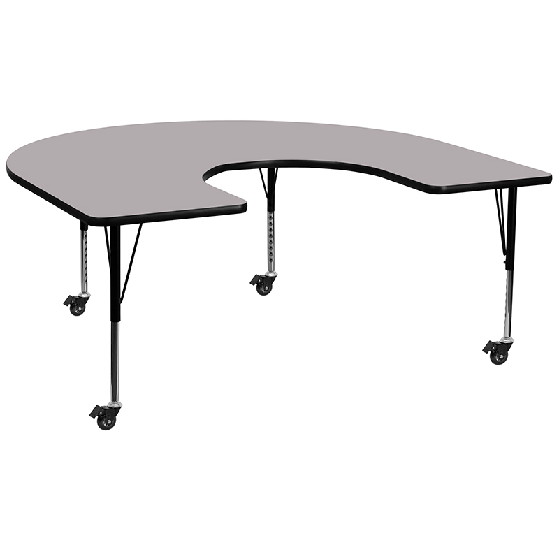 Alamont Furniture, ALA-YVB7-21358, Horseshoe Activity Tables with Casters