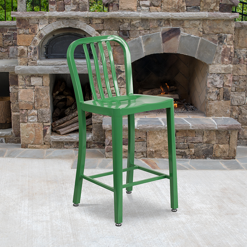 Alamont Furniture, ALA-DI72-172805, Metal Colorful Restaurant Counter Stools