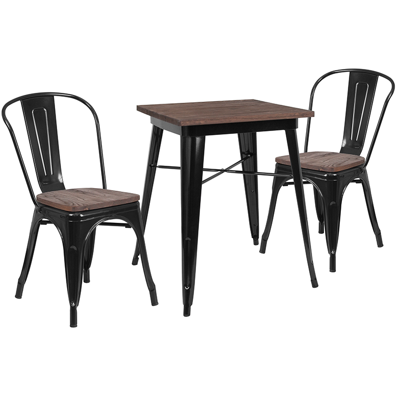 Alamont Furniture, ALA-DIXE-243625, Metal/Wood Colorful Table and Chair Sets