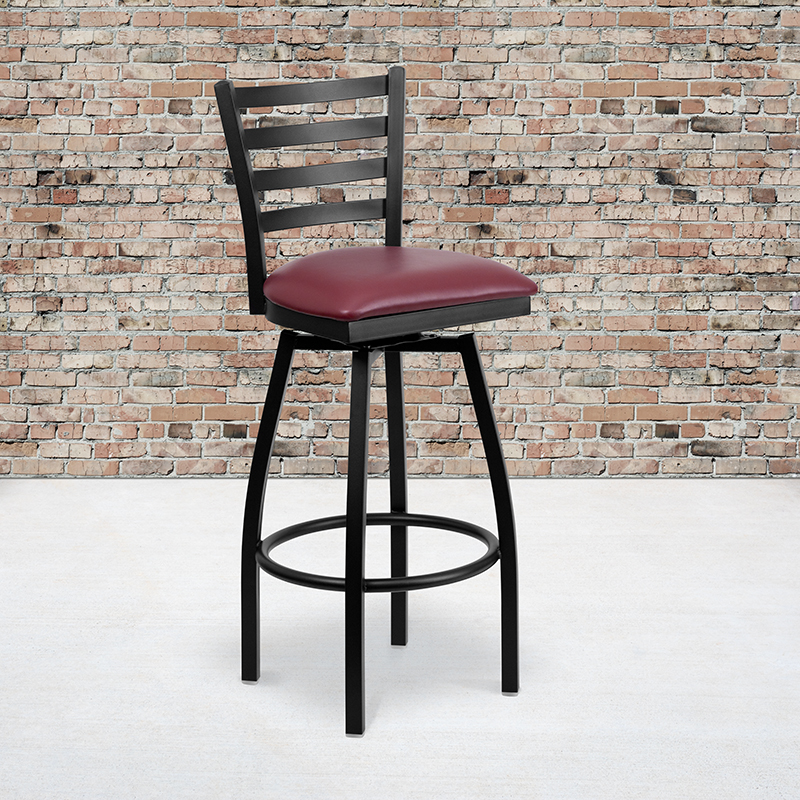 Alamont Furniture, ALA-YV7G-14380, Metal Restaurant Swivel Barstools