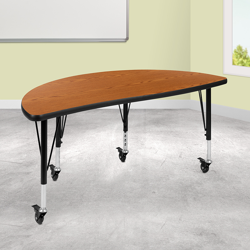 Alamont Furniture, ALA-YVTG-448380, Collaborative Half Circle Activity Tables