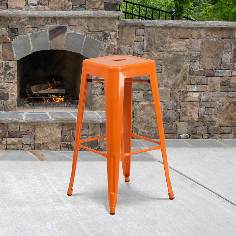 Alamont Furniture, ALA-DI42-22503, Metal Colorful Restaurant Barstools
