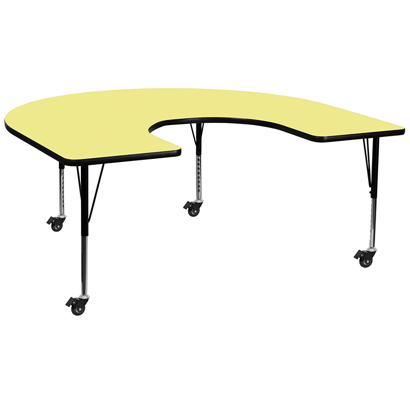Alamont Furniture, ALA-YVB7-21364, Horseshoe Activity Tables with Casters