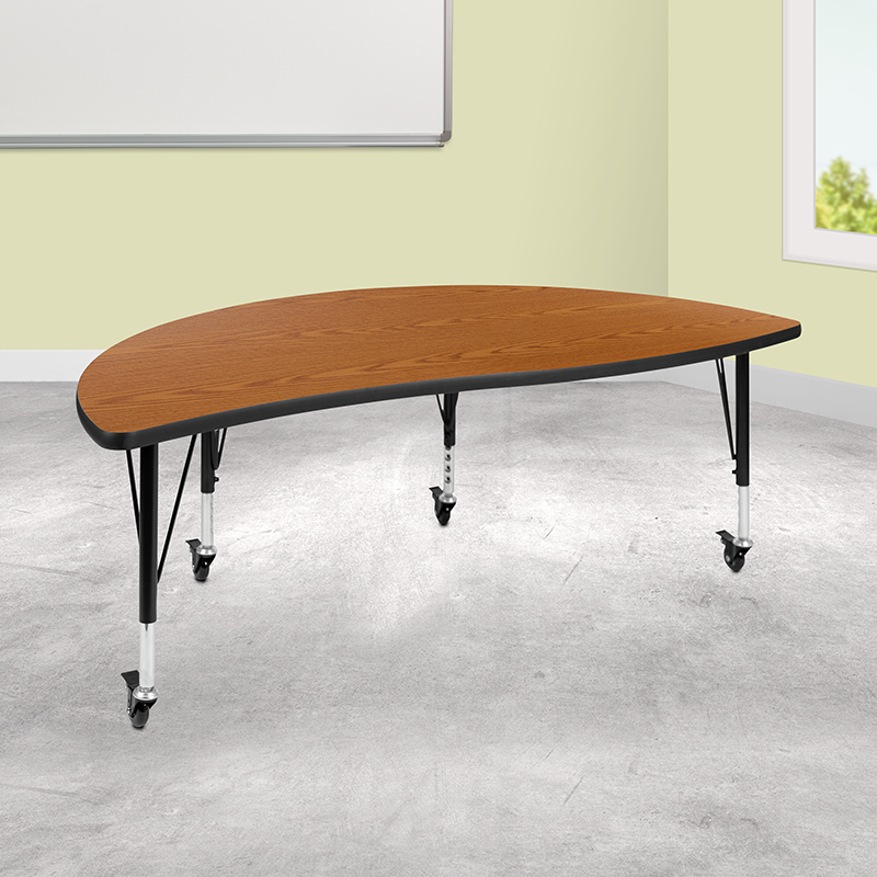 Alamont Furniture, ALA-YVTG-448370, Collaborative Half Circle Activity Tables