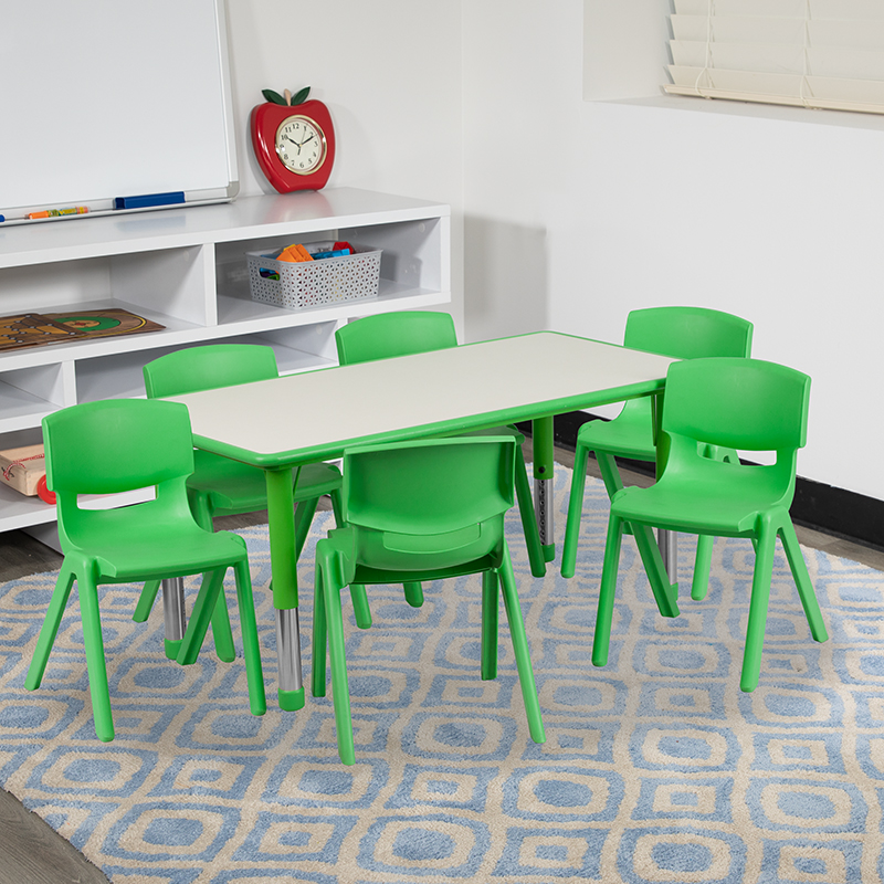 Alamont Furniture, ALA-ZVZD-20693, Rectangular Activity Table Set
