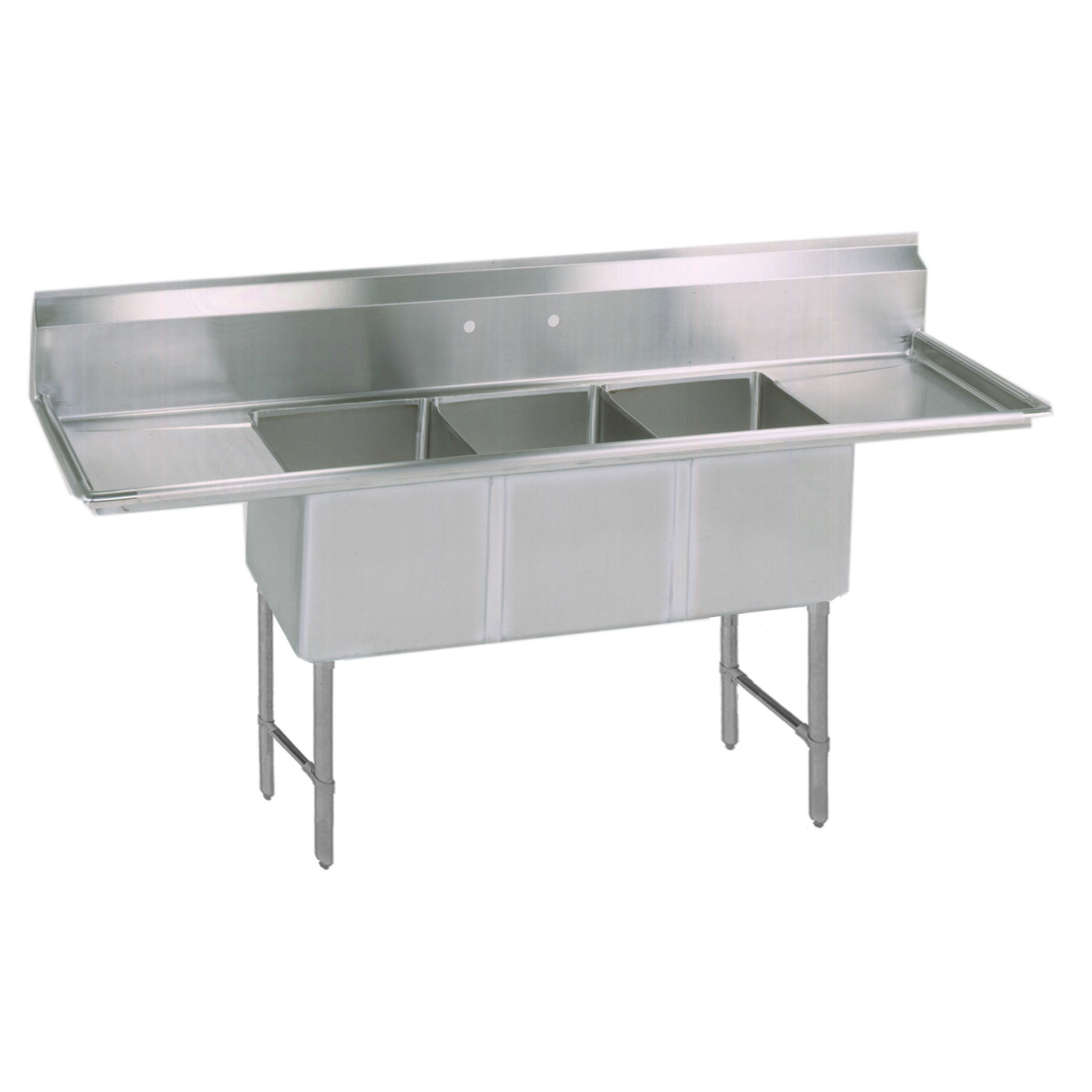 BK Resources, BKS6-3-1620-14-18TS, Sink, (3) Three Compartment
