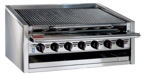 Bakers Pride, 4M-S6SA6RN, Charbroiler, Gas, Countertop