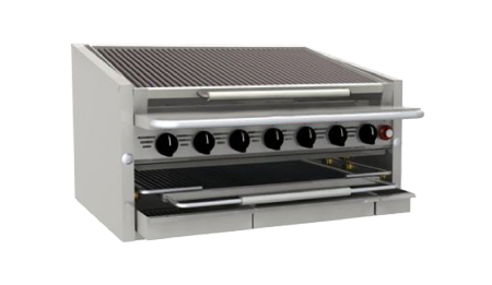 Bakers Pride, 4M-M6SA6RN, Charbroiler, Gas, Countertop