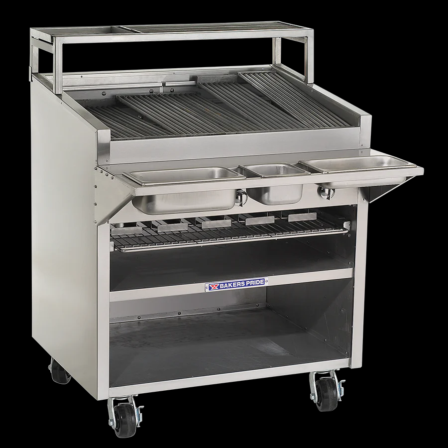 Bakers Pride, F-36RS-C, Charbroiler, Gas, Floor Model