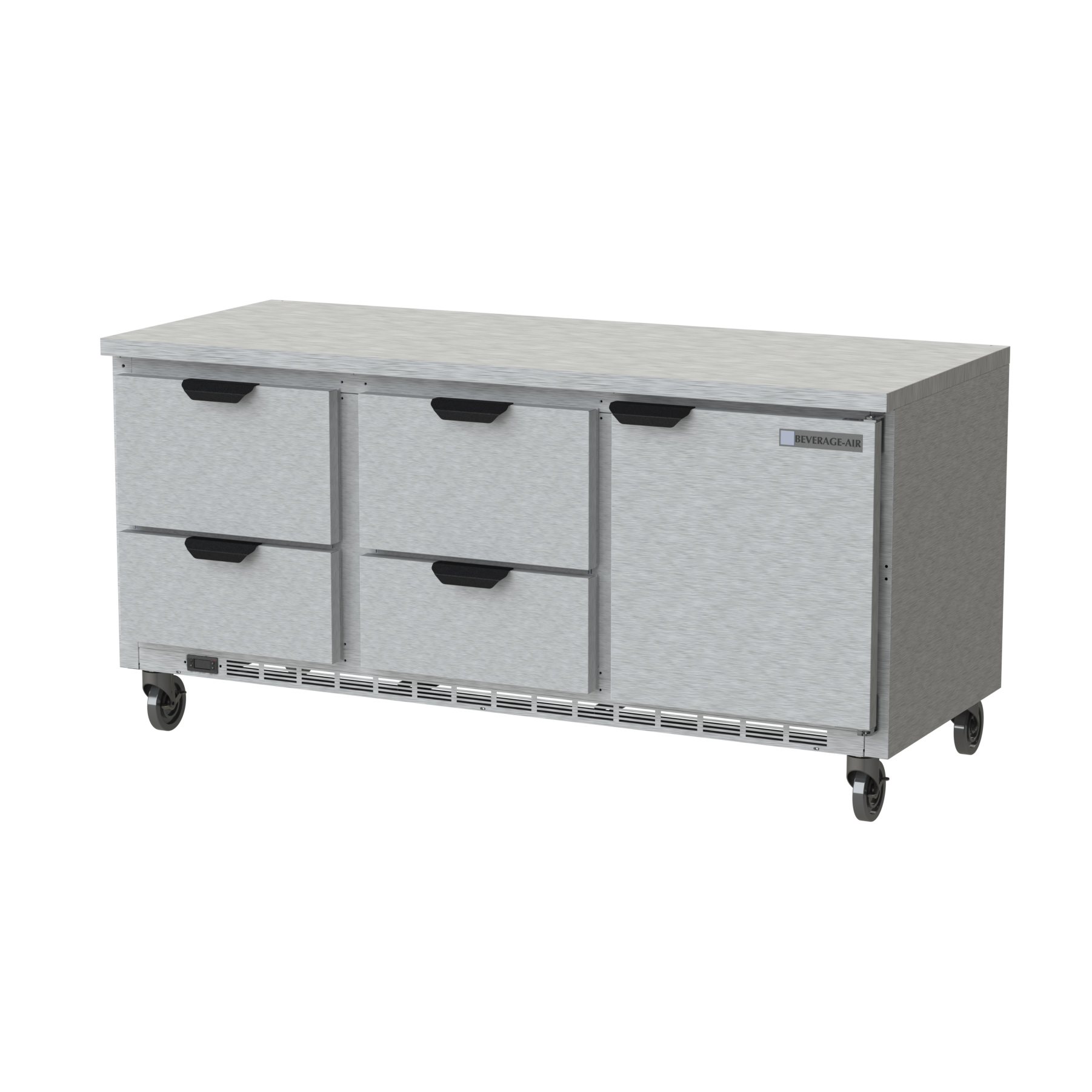 Beverage Air, WTRD72AHC-4-FLT, Refrigerated Counter, Work Top