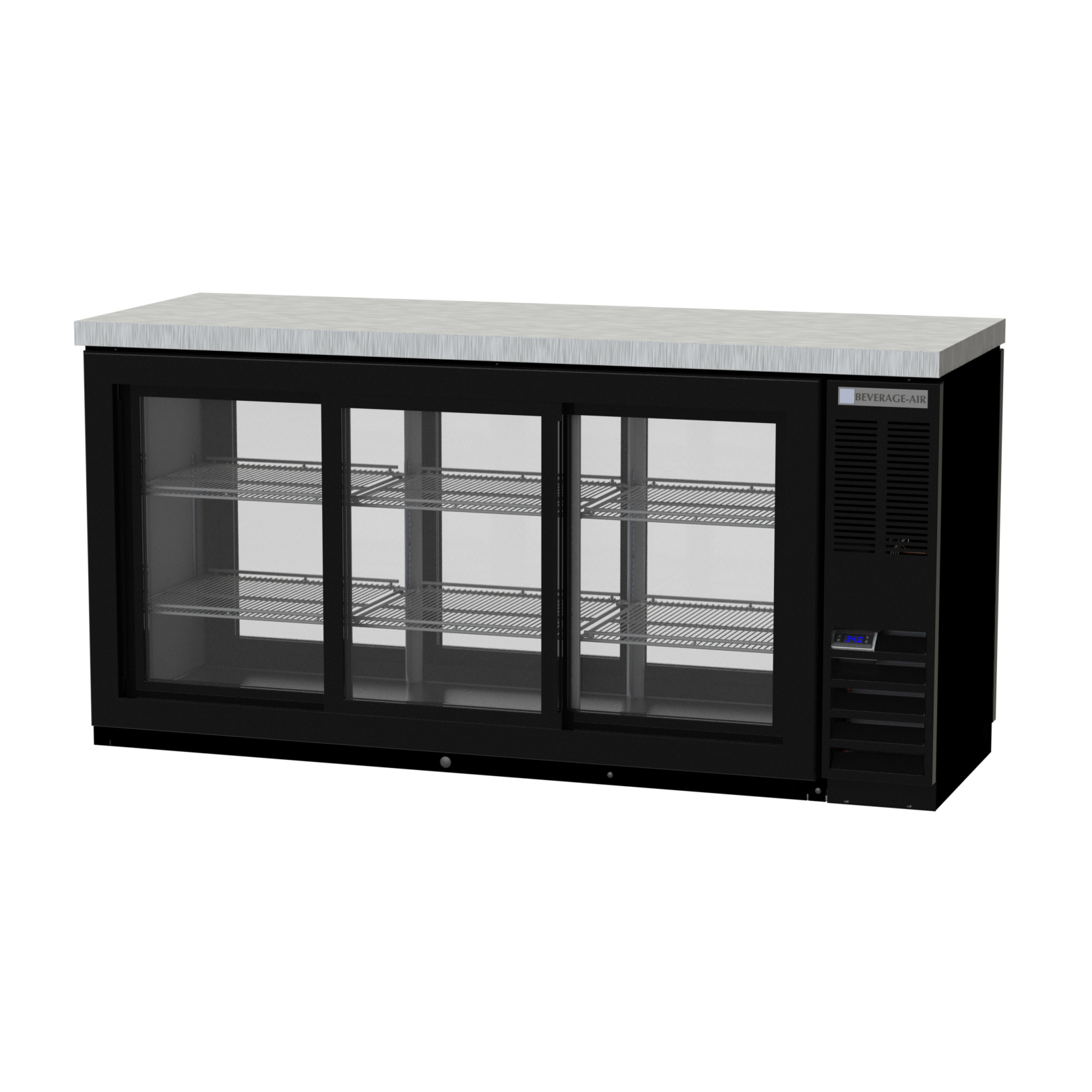 Beverage Air, BB72HC-1-GS-PT-B-27, Back Bar Cabinet, Refrigerated, Pass-Thru