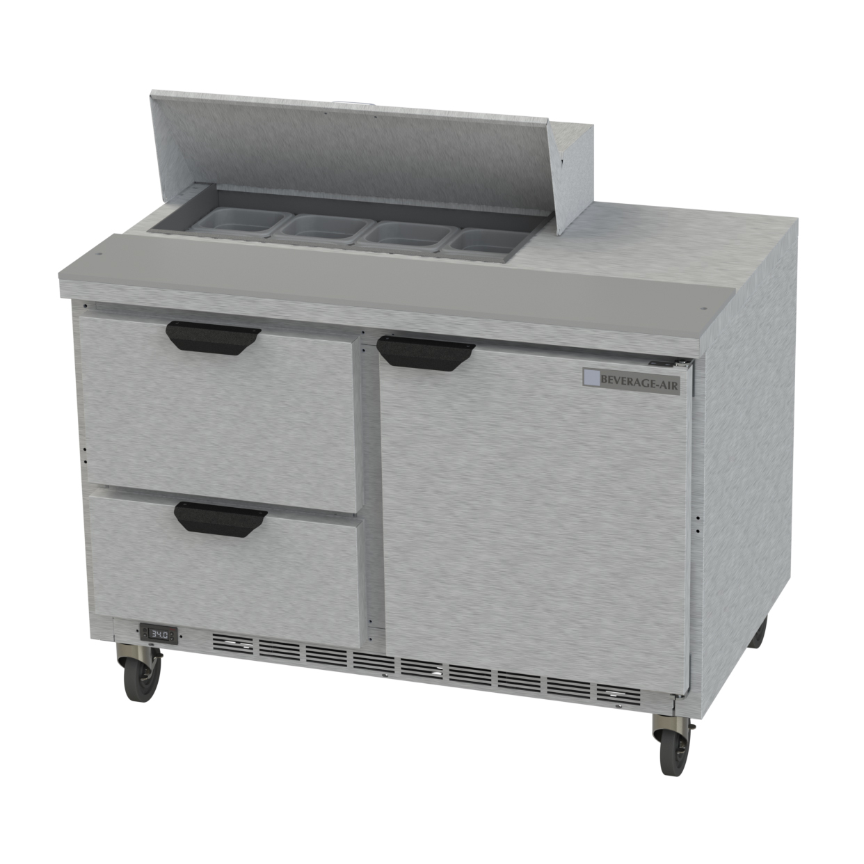 Beverage Air, SPED48HC-08-2, Refrigerated Counter, Sandwich / Salad Unit