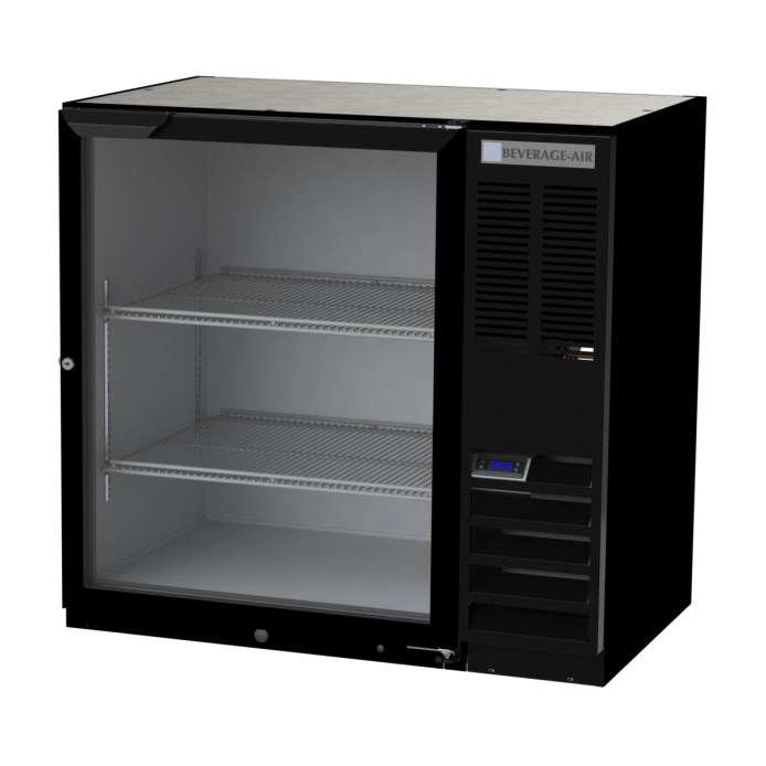 Beverage Air, BB36HC-1-FG-B, Back Bar Cabinet, Refrigerated