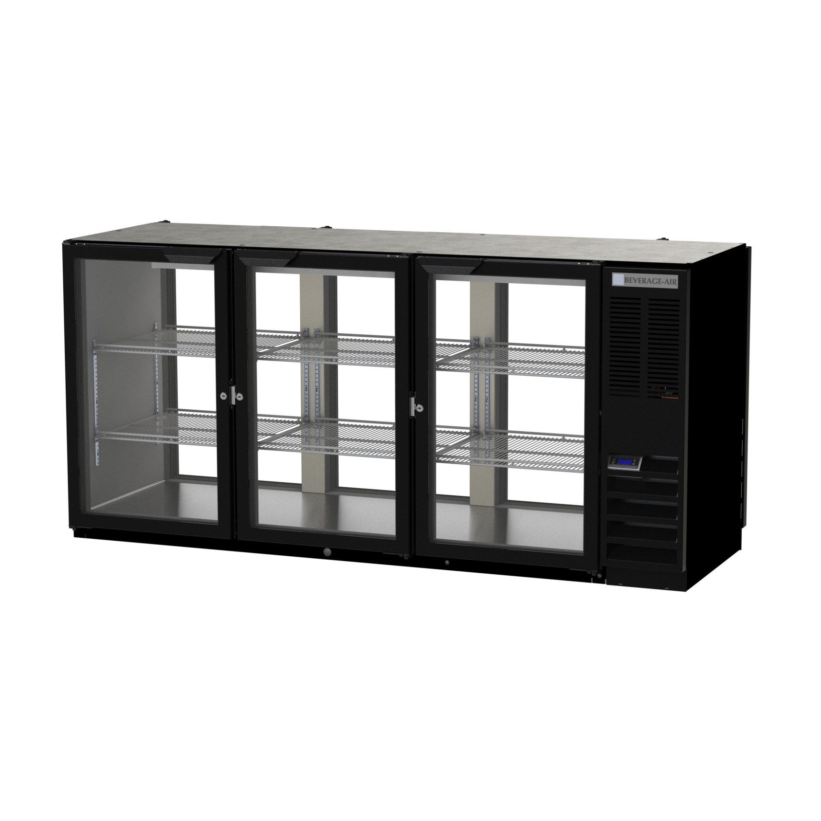 Beverage Air, BB72HC-1-G-PT-B, Back Bar Cabinet, Refrigerated, Pass-Thru
