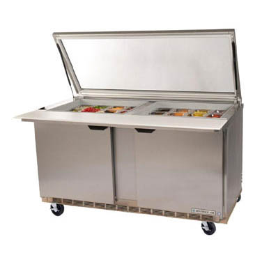 Beverage Air, SPE60HC-24M-STL, Refrigerated Counter, Mega Top Sandwich / Salad Unit