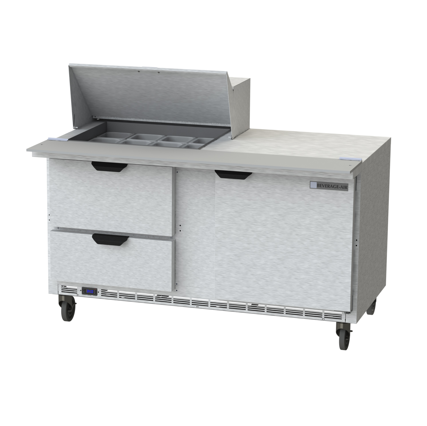 Beverage Air, SPED60HC-12M-2, Refrigerated Counter, Mega Top Sandwich / Salad Unit