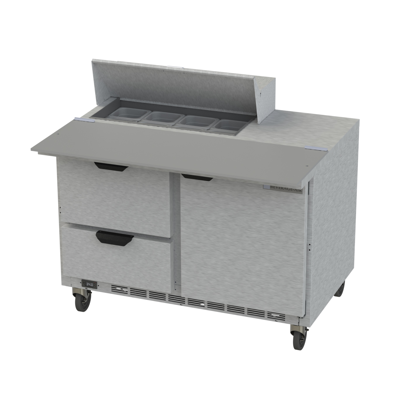 Beverage Air, SPED48HC-08C-2, Refrigerated Counter, Sandwich / Salad Unit