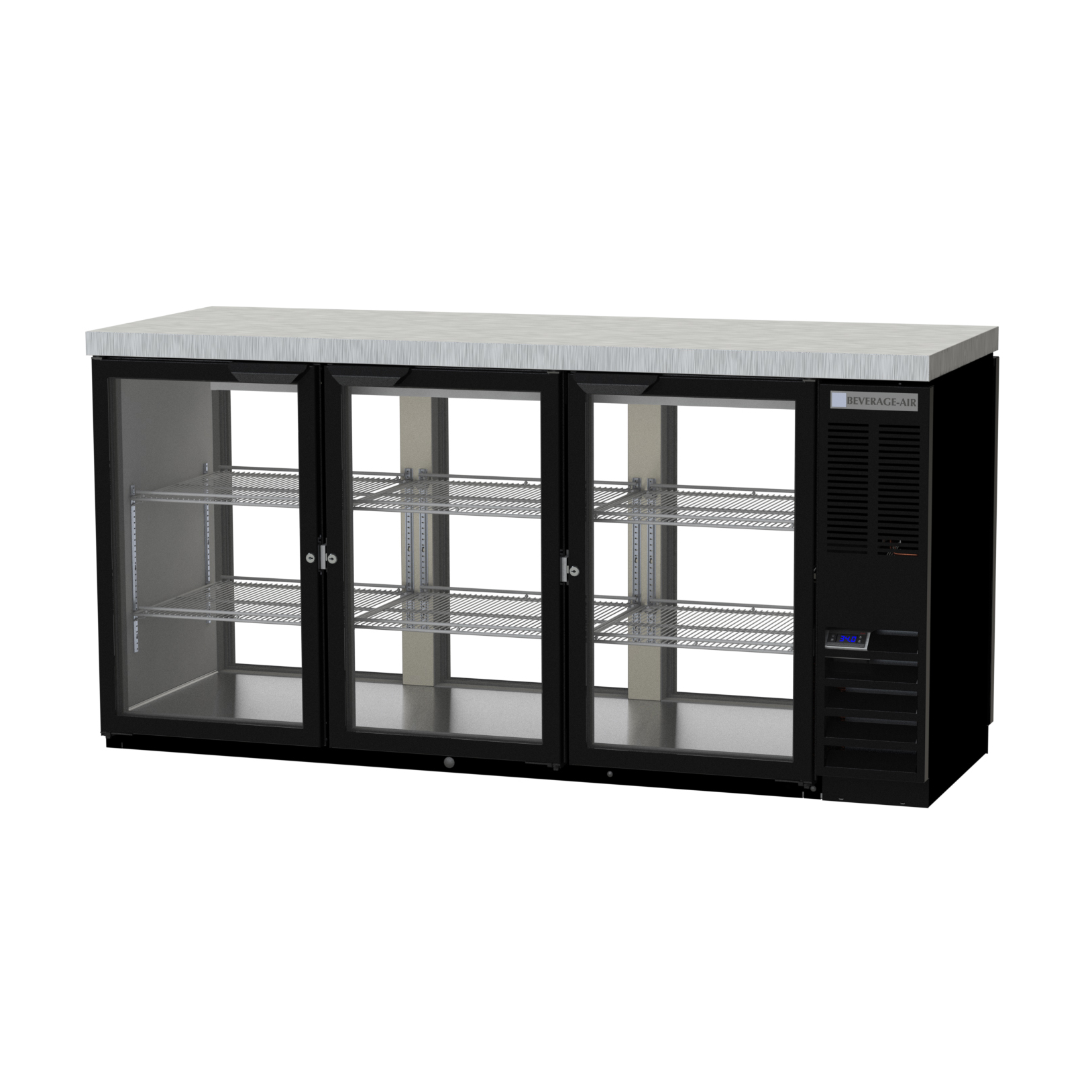Beverage Air, BB72HC-1-G-PT-B-27, Back Bar Cabinet, Refrigerated, Pass-Thru