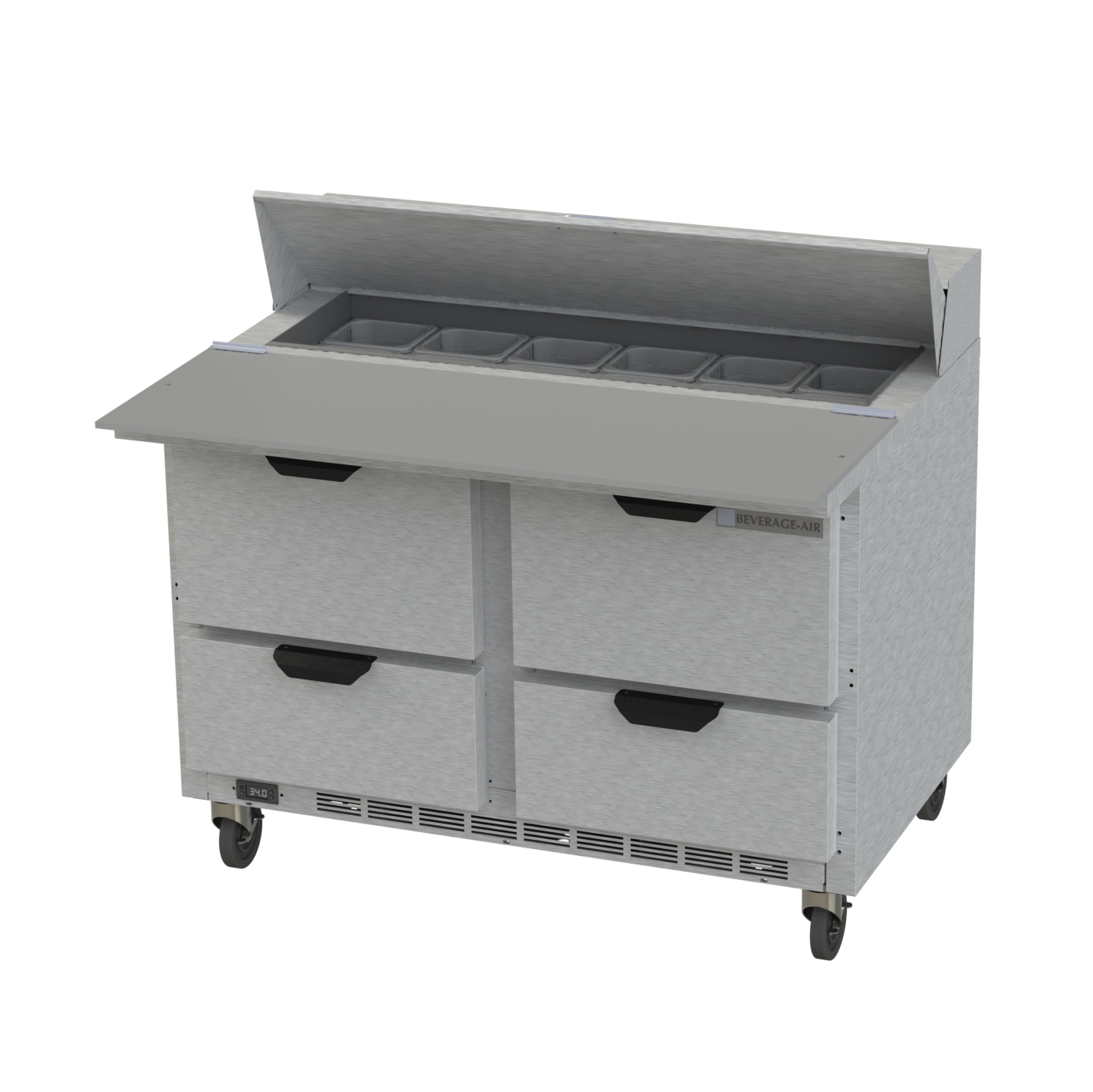 Beverage Air, SPED48HC-12C-4, Refrigerated Counter, Sandwich / Salad Unit