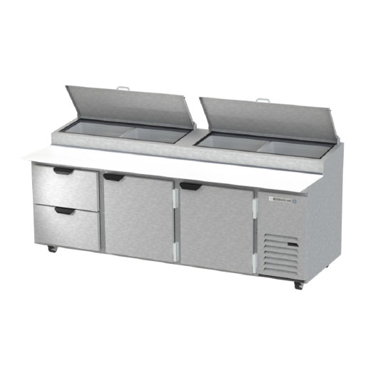 Beverage Air, DPD93HC-2, Refrigerated Counter, Pizza Prep Table
