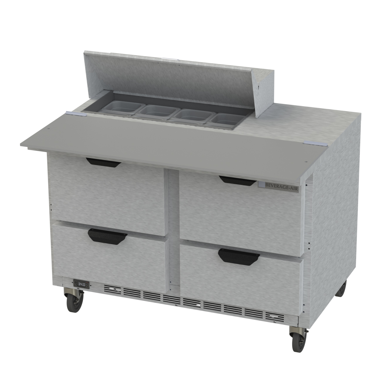 Beverage Air, SPED48HC-08C-4, Refrigerated Counter, Sandwich / Salad Unit
