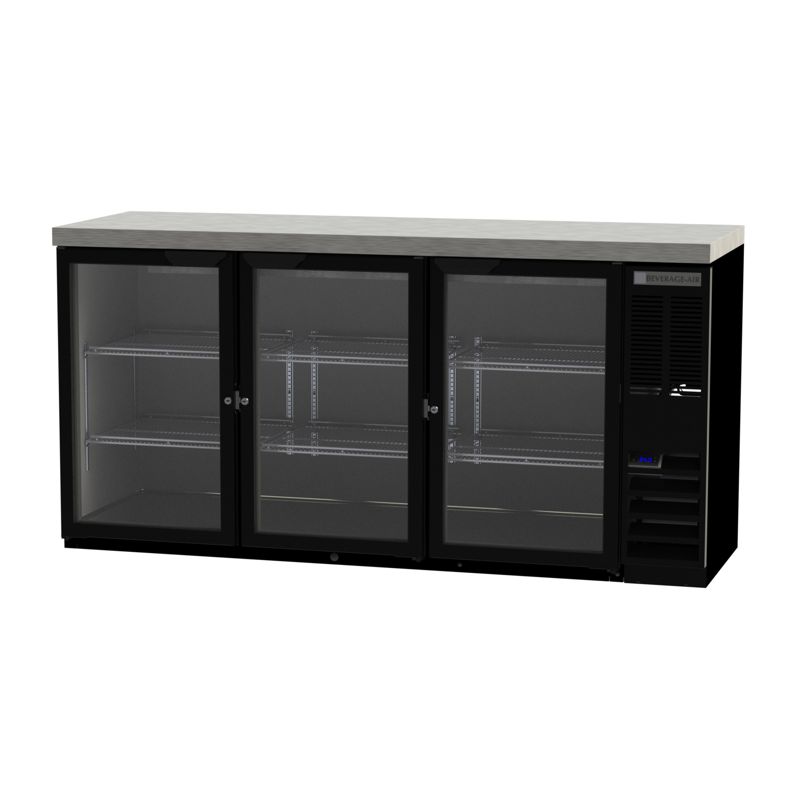Beverage Air, BB72HC-1-G-B-27, Back Bar Cabinet, Refrigerated