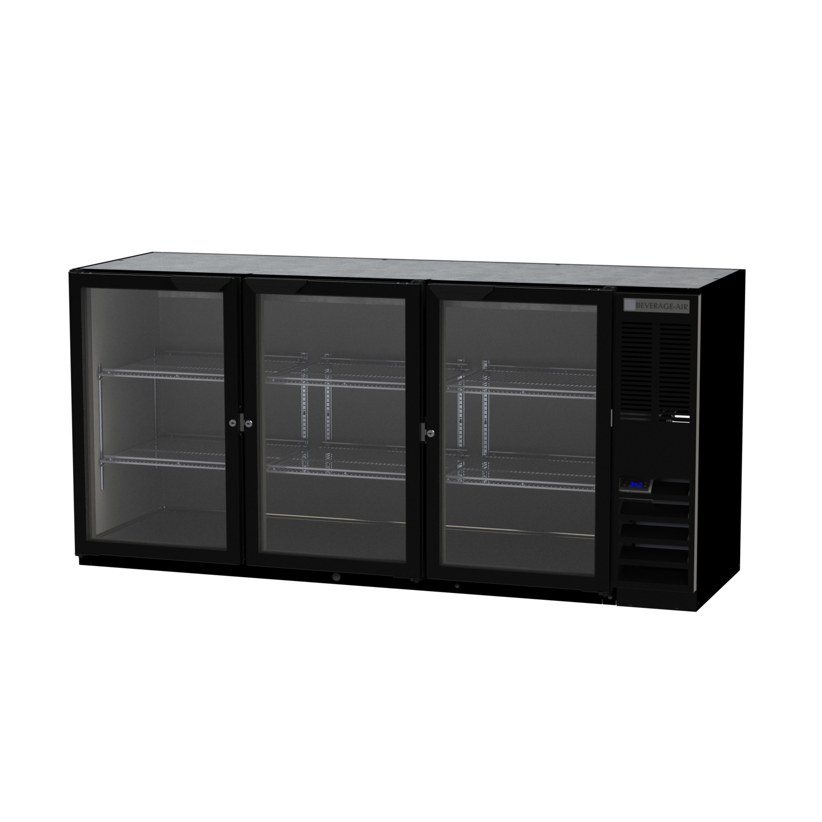Beverage Air, BB72HC-1-G-B, Back Bar Cabinet, Refrigerated