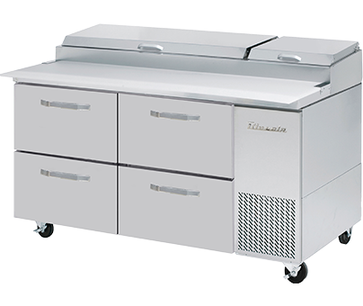 Blue Air Commercial Refrigeration, BAPP67-D4-HC, Pizza Prep Table