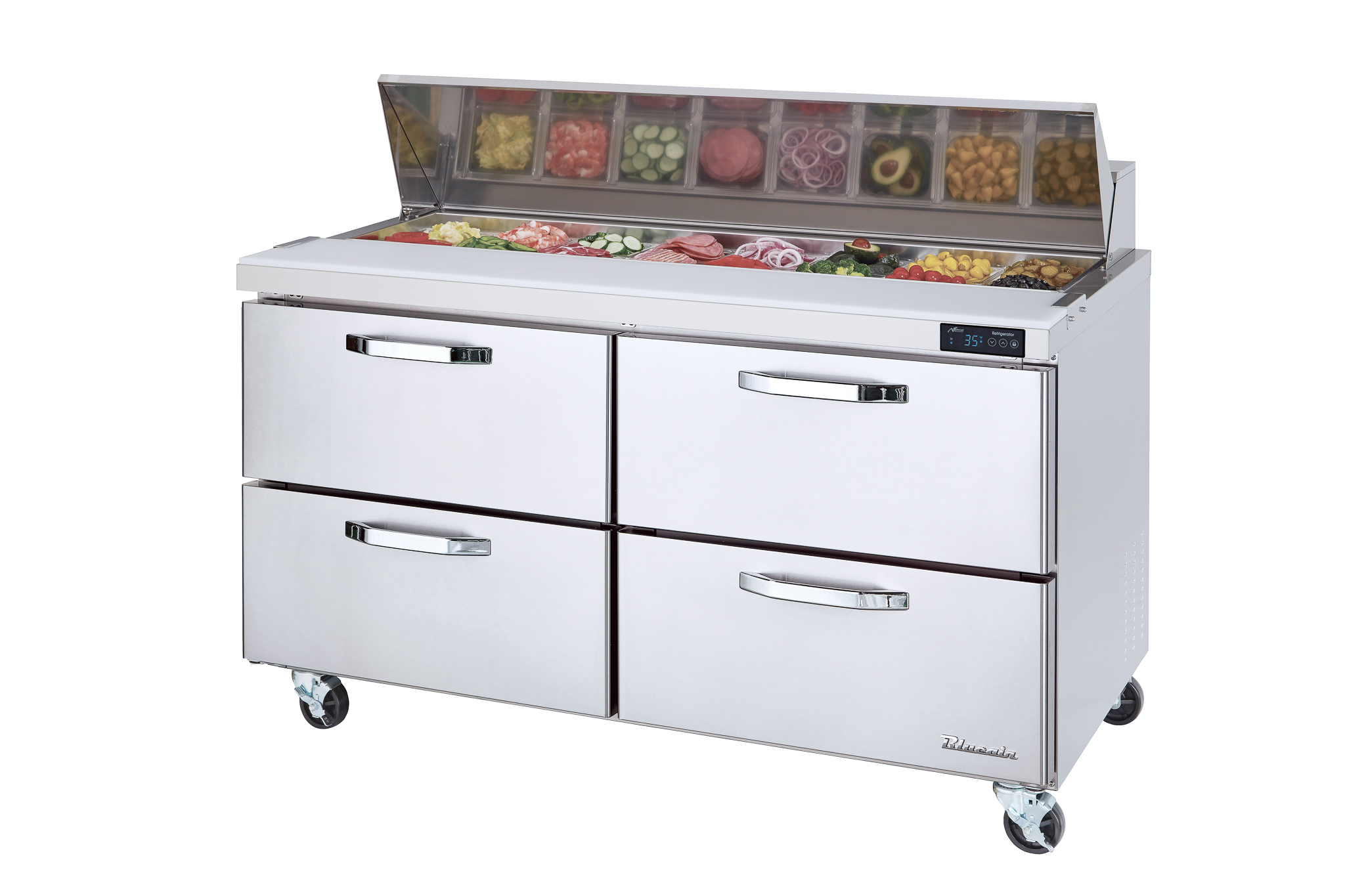 Blue Air Commercial Refrigeration, BLPT60-D4-HC, Sandwich Prep Table