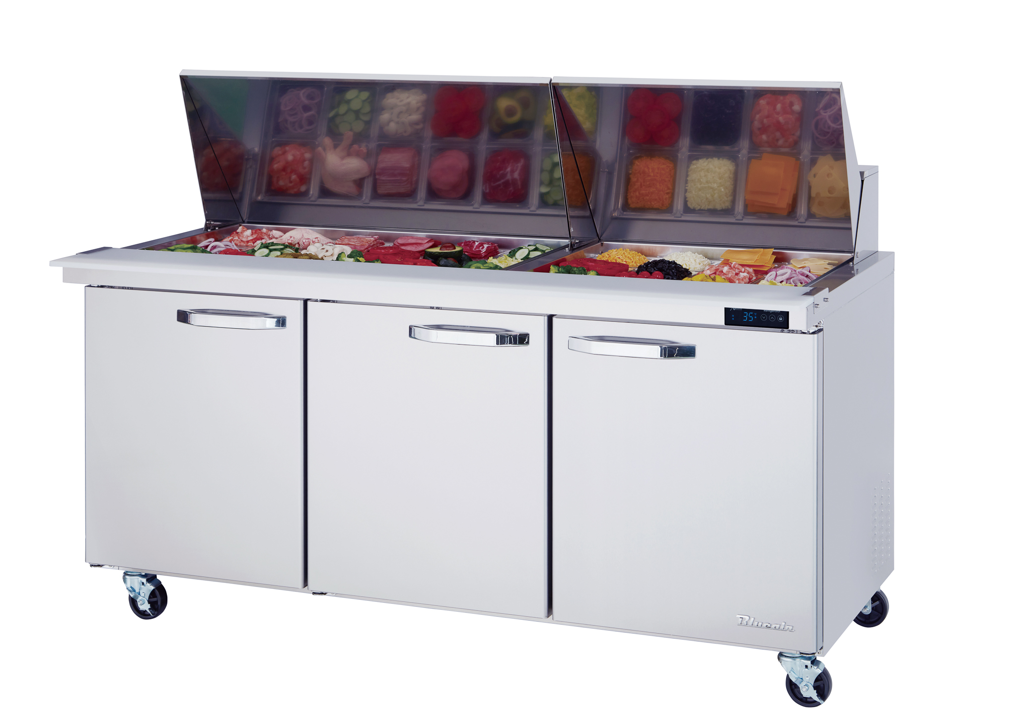 Blue Air Commercial Refrigeration, BLMT72-HC, Mega Top Sandwich Prep Table