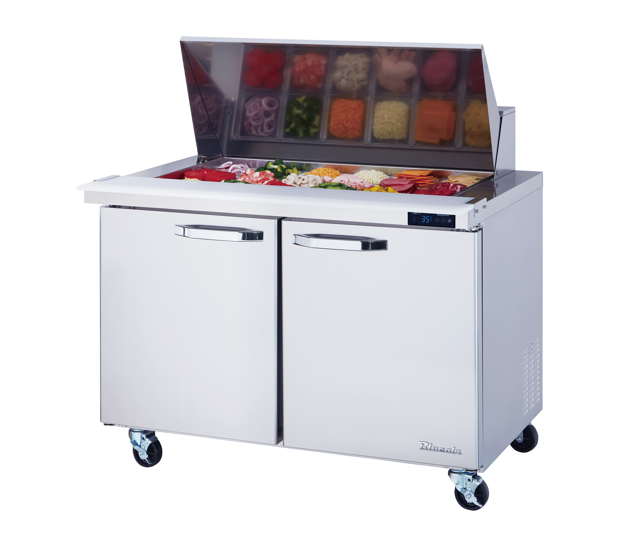Blue Air Commercial Refrigeration, BLMT48-HC, Mega Top Sandwich Prep Table