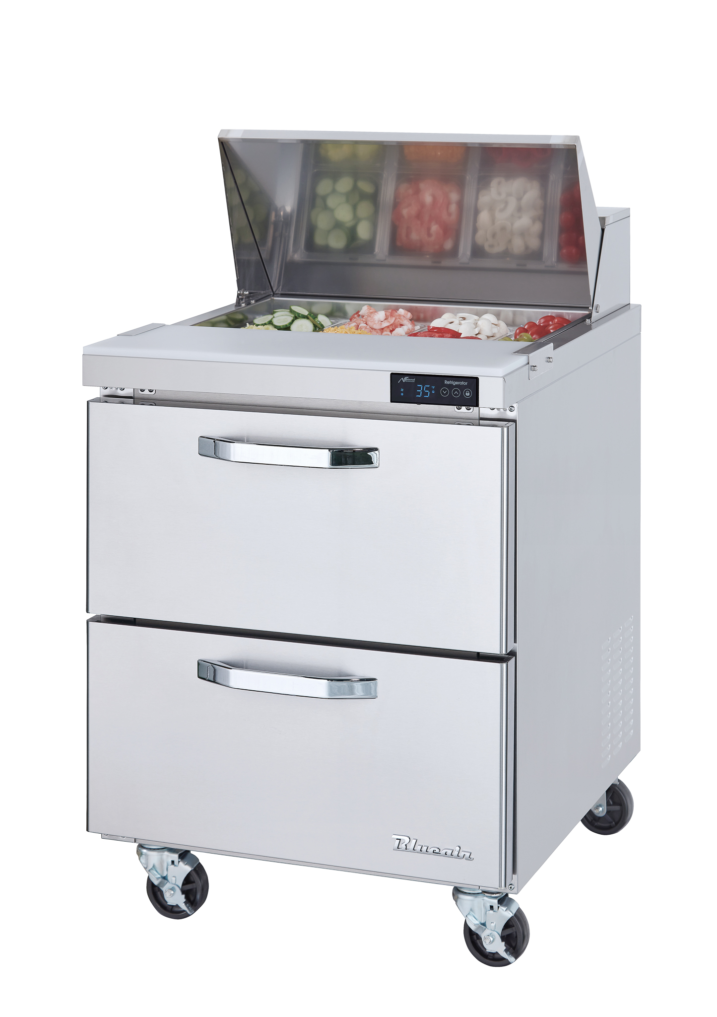 Blue Air Commercial Refrigeration, BLPT28-D2-HC, Sandwich Prep Table