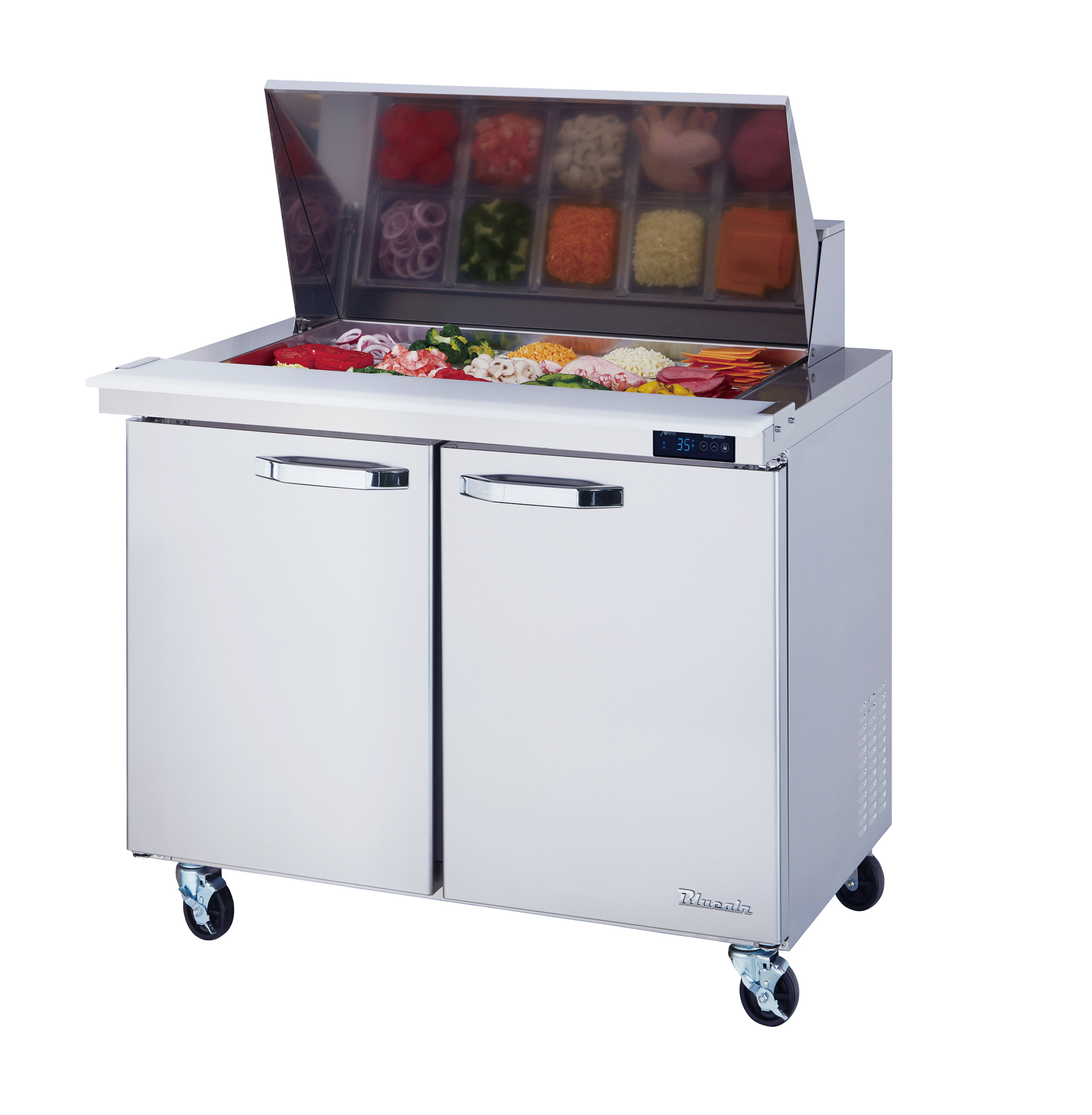 Blue Air Commercial Refrigeration, BLMT36-HC, Mega Top Sandwich Prep Table