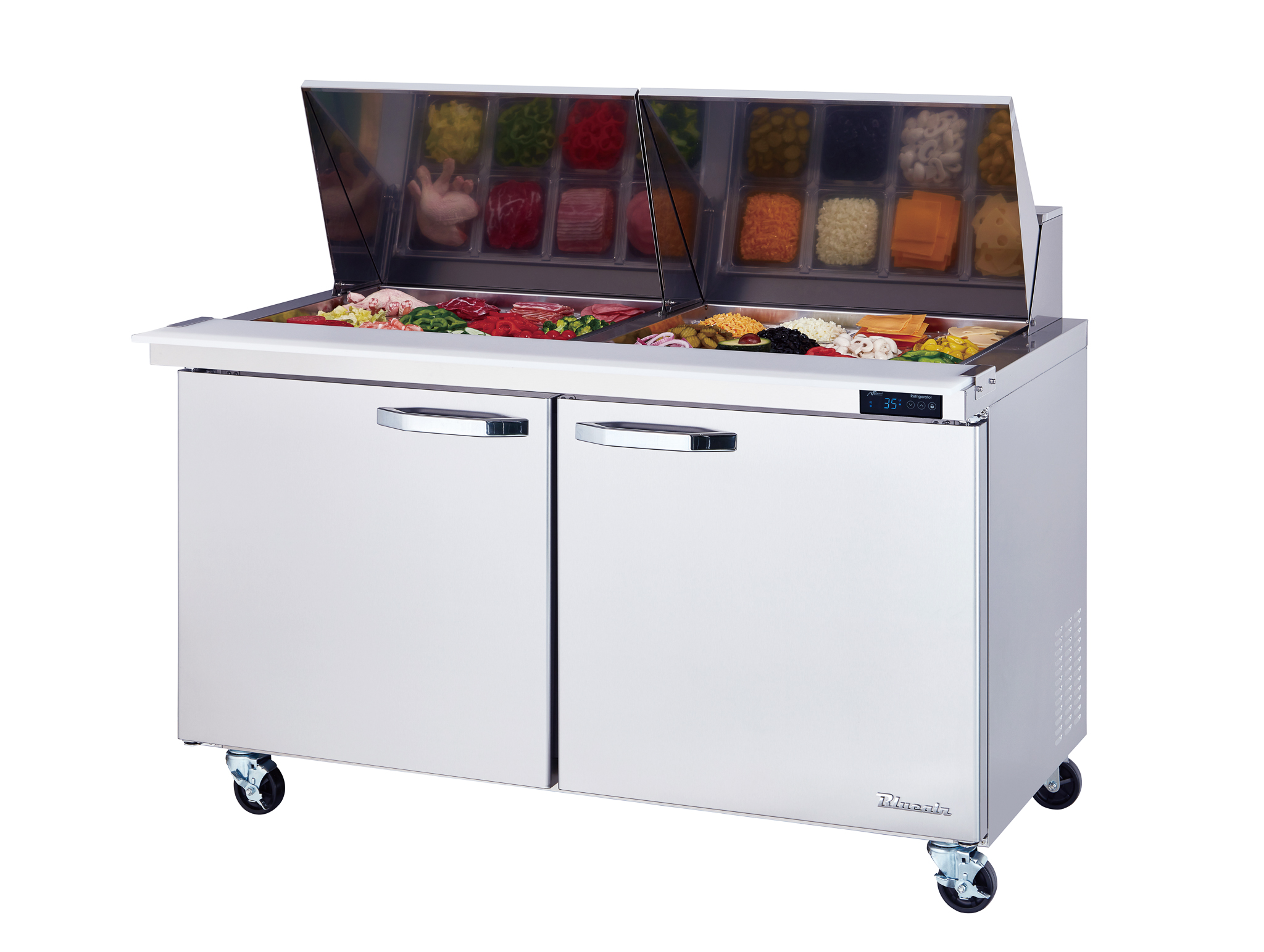 Blue Air Commercial Refrigeration, BLMT60-HC, Mega Top Sandwich Prep Table
