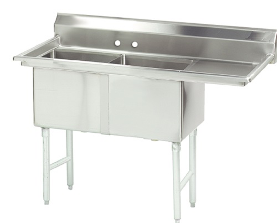 Blue Air Commercial Refrigeration, BS2-18-12/R, Two Compartment Sink