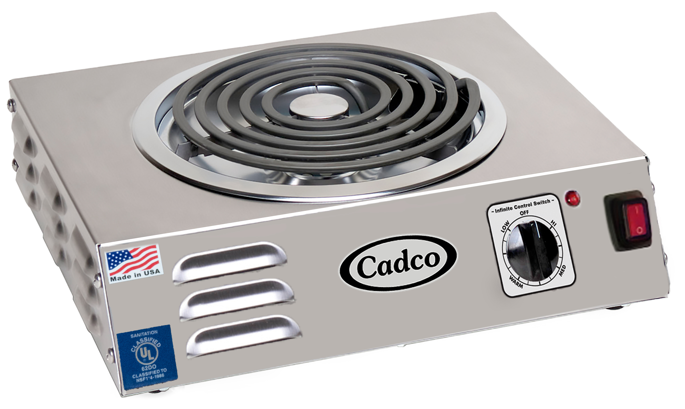 Cadco, CSR-3T(220), Hotplate, Countertop, Electric