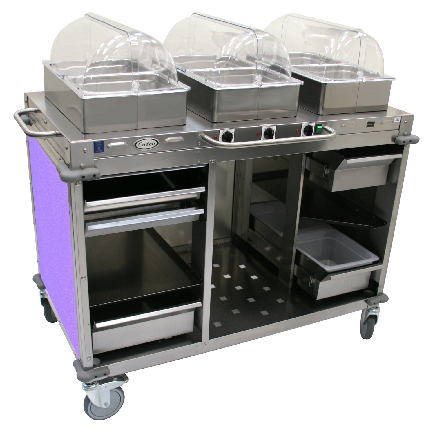 Cadco, CBC-HHH-L7-4, Serving Counter, Hot Food, Electric