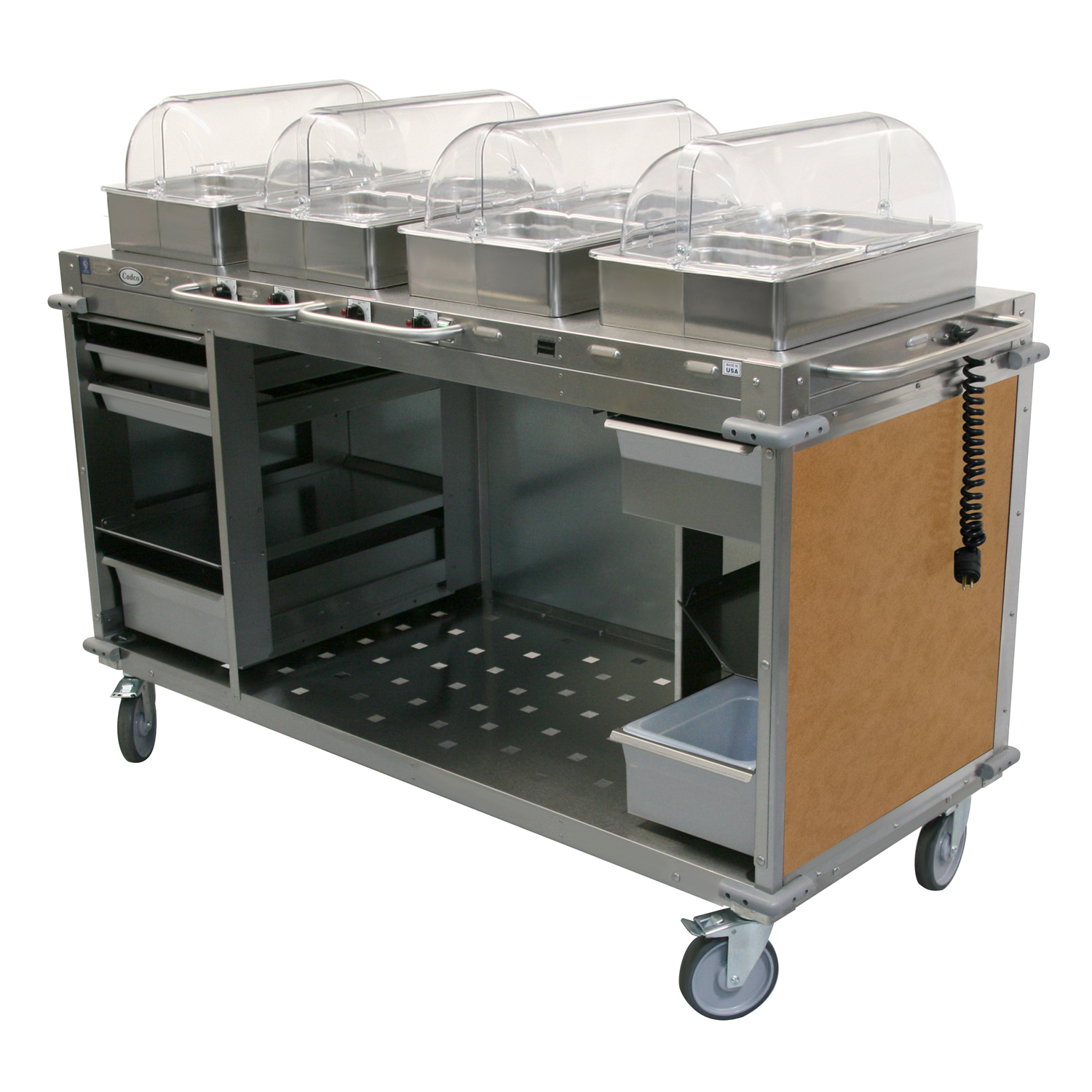 Cadco, CBC-HHHH-L1-4, Serving Counter, Hot Food, Electric