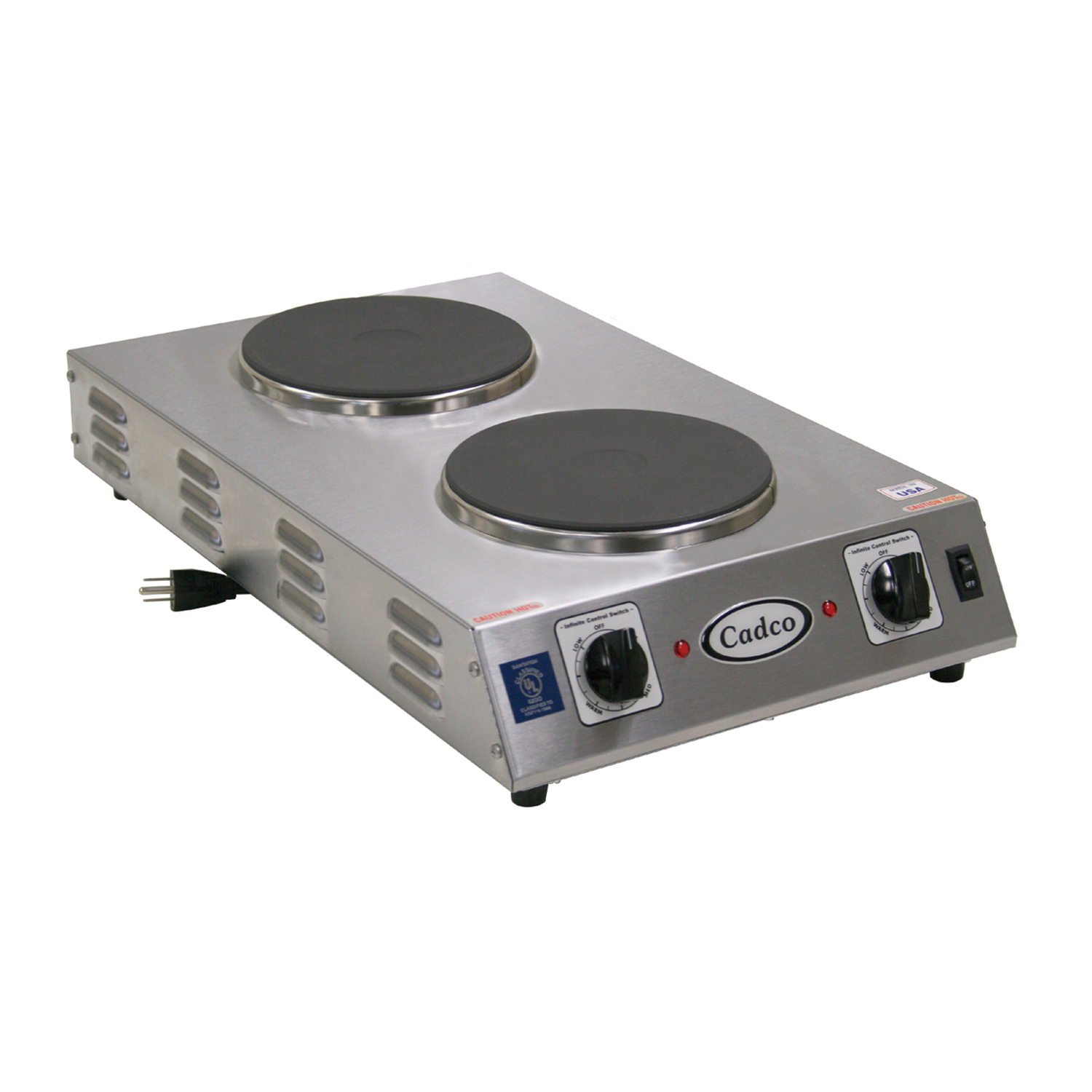 Cadco, CDR-2CFB, Hotplate, Countertop, Electric