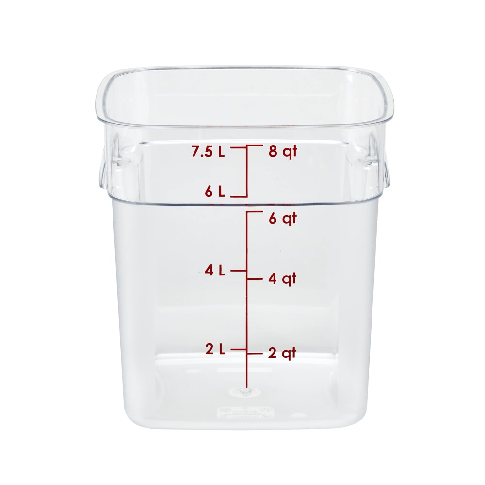 Cambro, 8SFSPROCW135, Square Food Storage Container (CamSquares FreshPro)