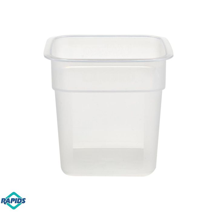 Cambro, 1SFSPROPP190, Square Food Storage Container (FreshPro Translucent)
