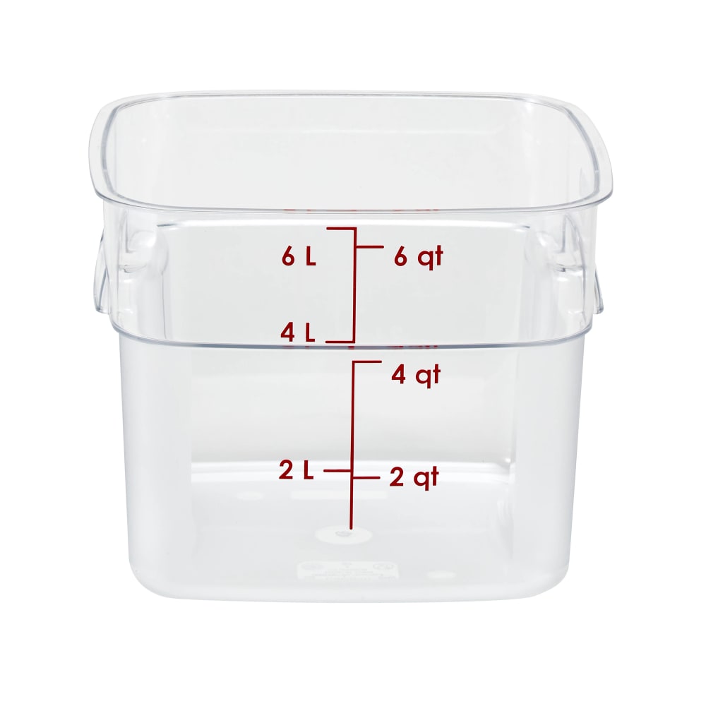 Cambro, 6SFSPROCW135, Square Food Storage Container (CamSquares FreshPro)